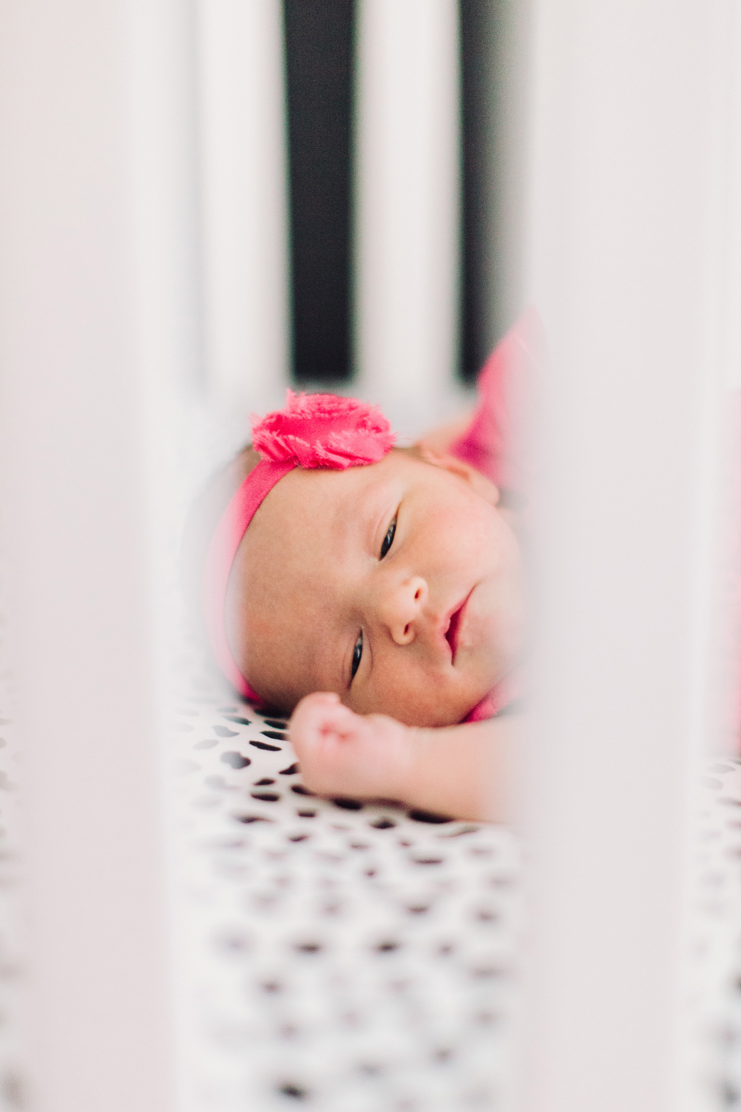 modern newborn girl nursery lifestyle arizona photography