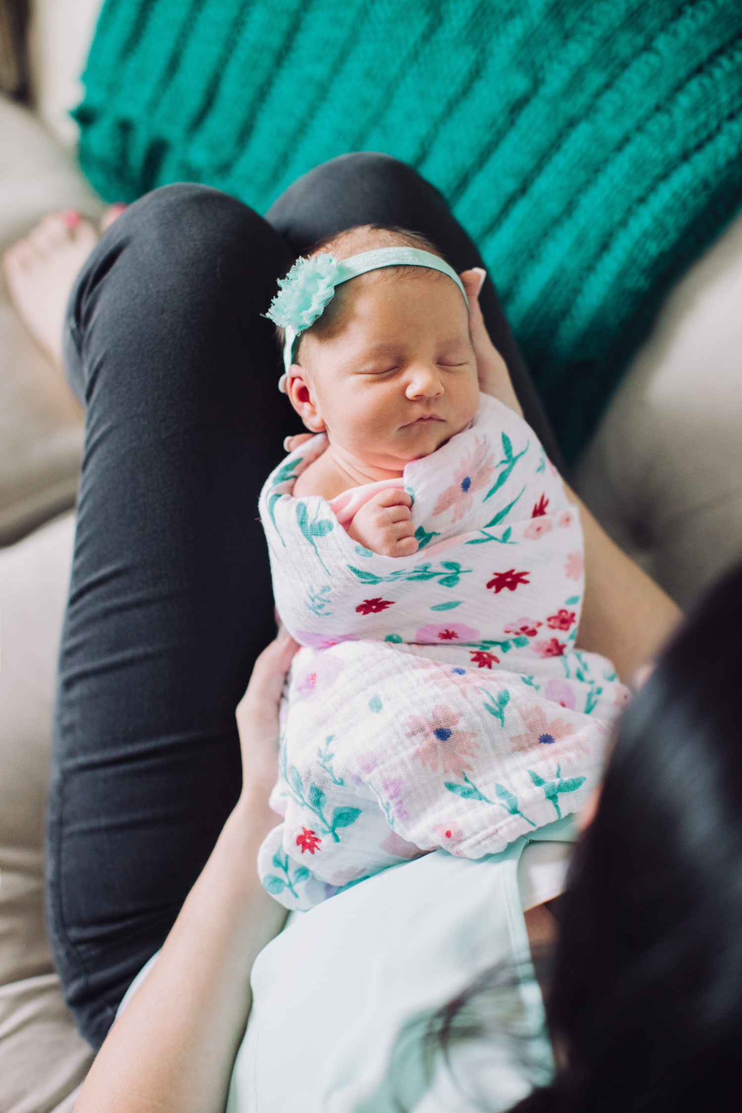 modern newborn girl nursery lifestyle arizona photography