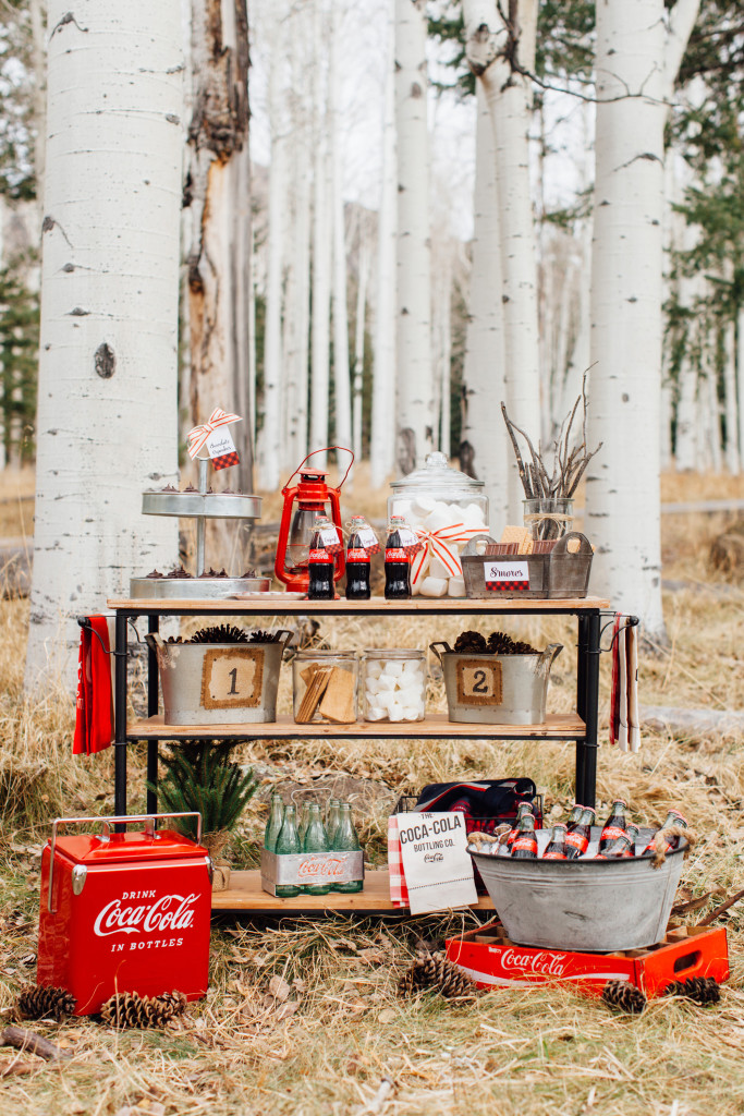 Entertaining with Coca-Cola, fireside camp styled by The TomKat Studio, photos by Ten22 Studio