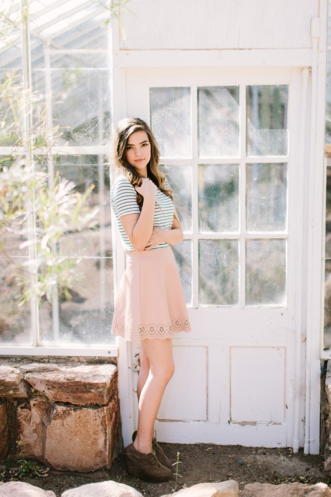 desert senior photos, Arizona, green house, succulents, ethereal