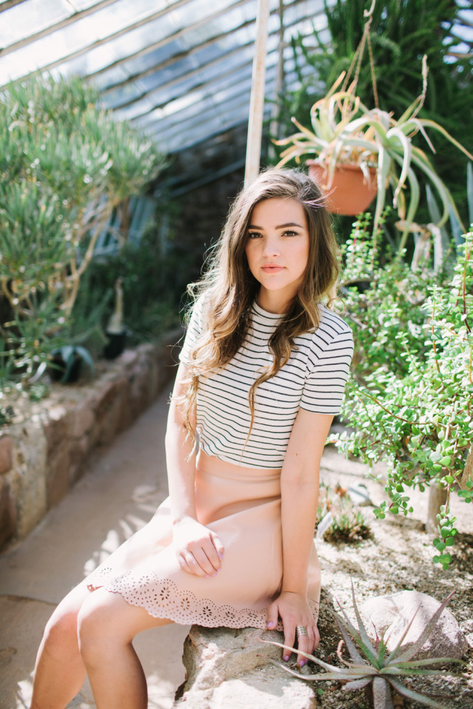 desert senior photos, Arizona, green house, succulents, ethereal